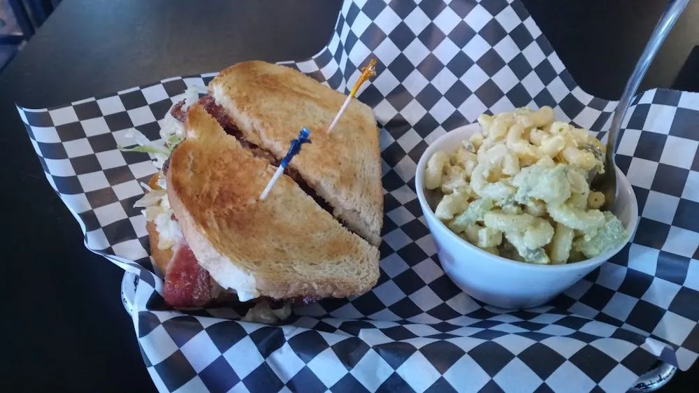 blt and Macaroni Salad