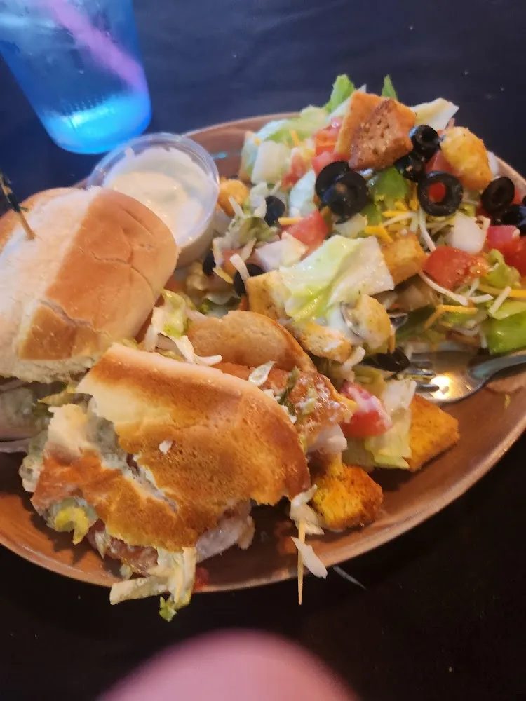Fish Sandwich with Side Salad